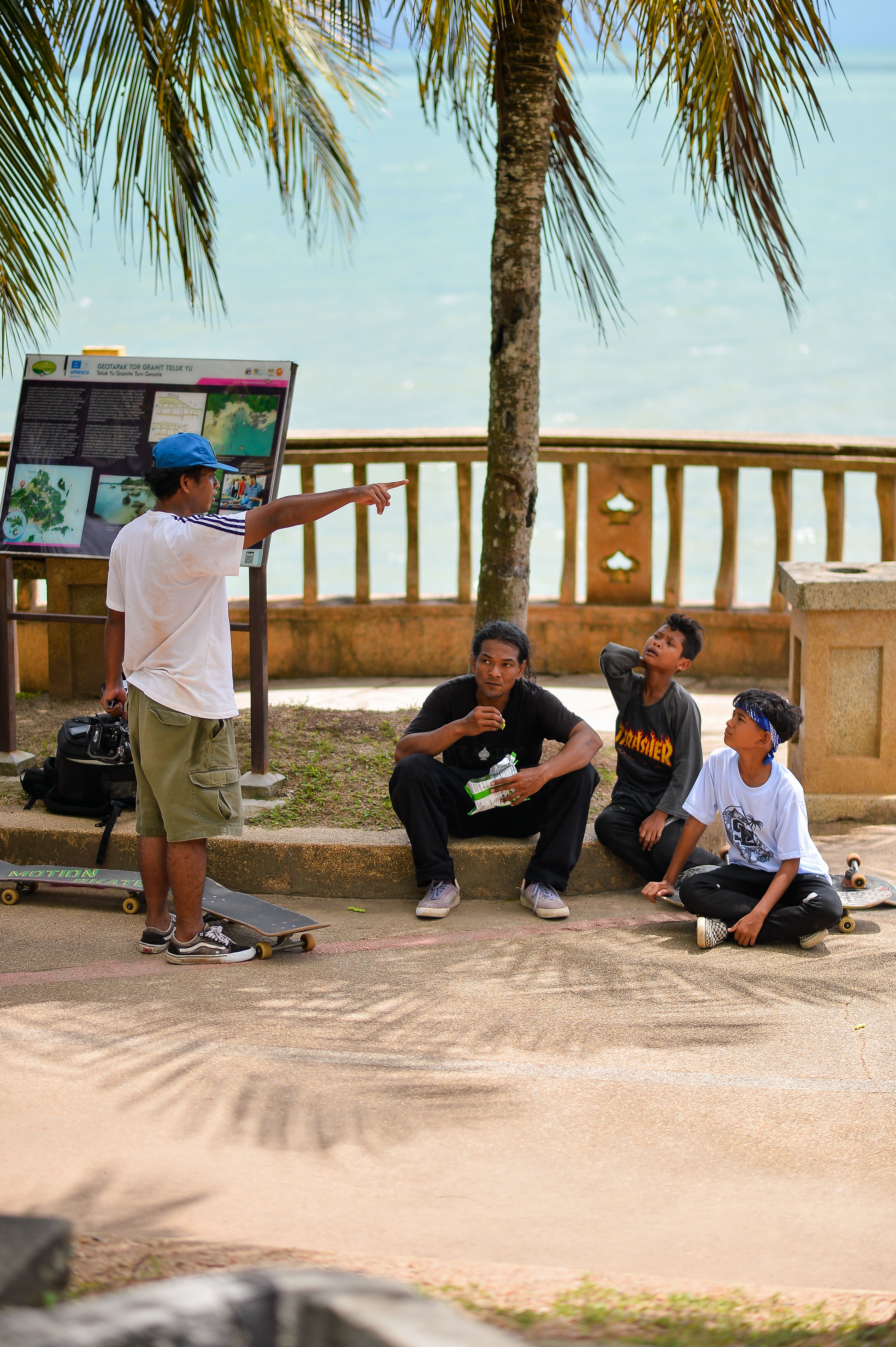 Skateboarding in the city
